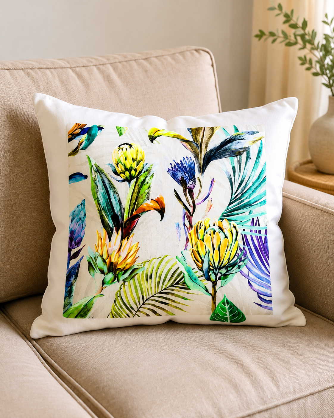 Zipped cushion