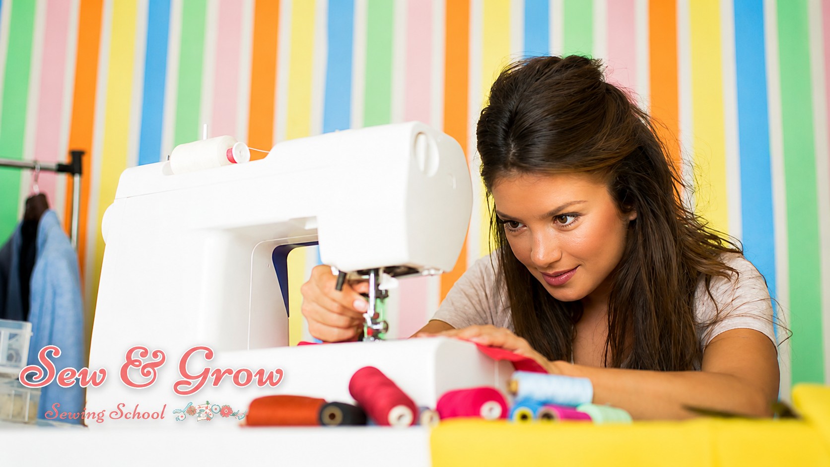 A graduate running their own small clothing business